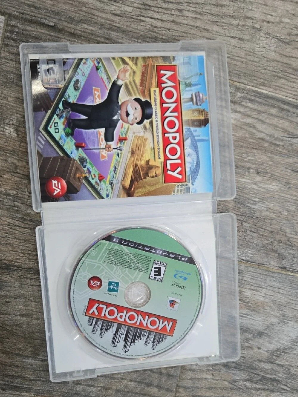 Monopoly Classic & World Edition (Sony PlayStation 3, 2008) PS3 Game CIB